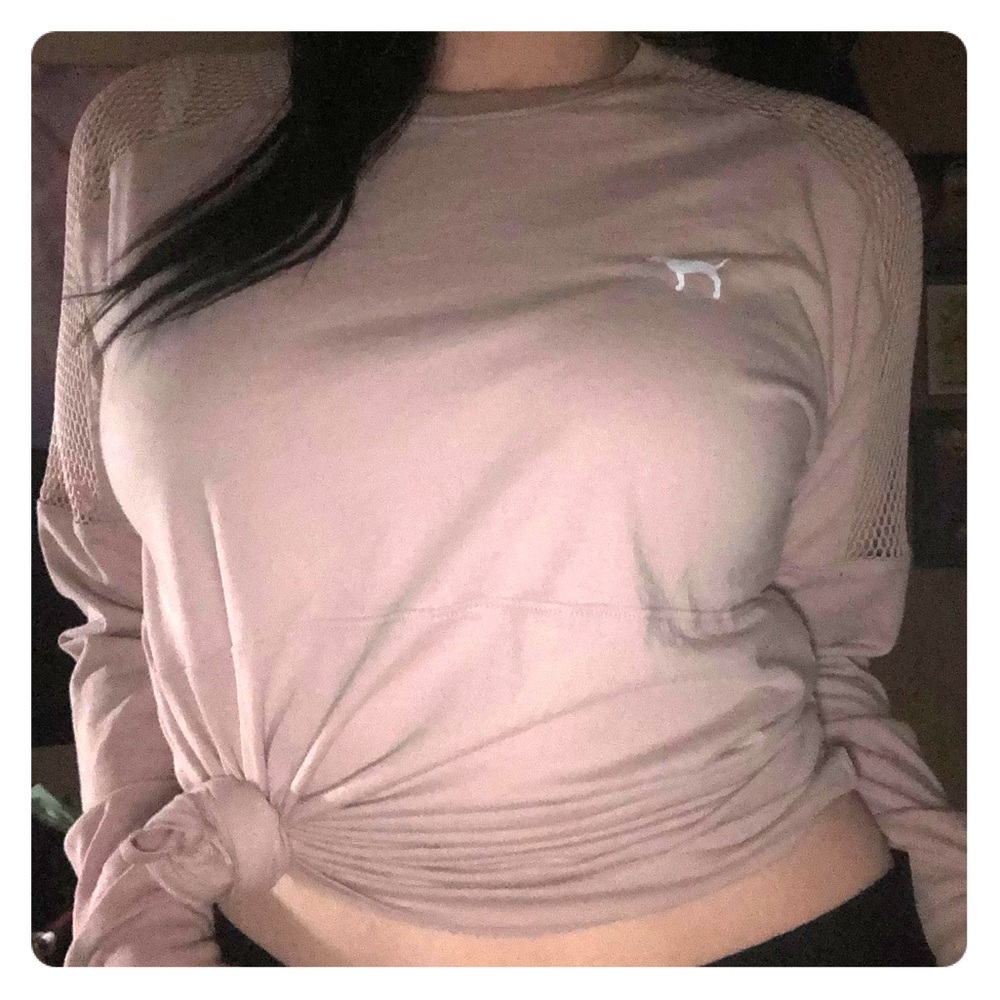 Victoria’s Secret Pink long sleeve blush tee